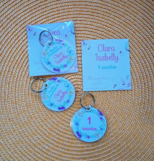 Chaveiro Plastificado Lembrancinha Personalizada