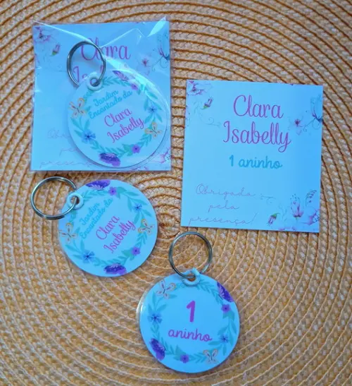Chaveiro Plastificado Lembrancinha Personalizada