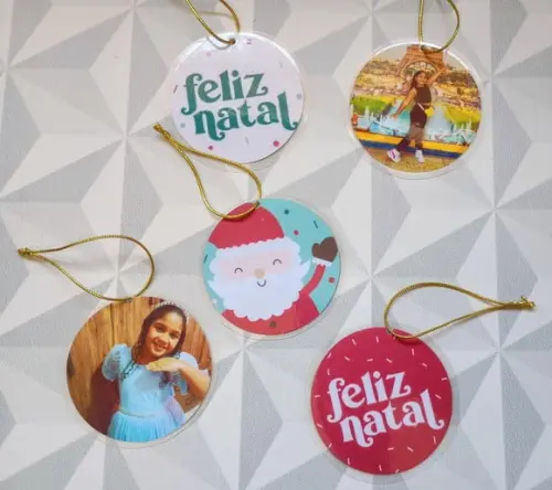 Enfeites Natalinos para Árvore de Natal com Fotos