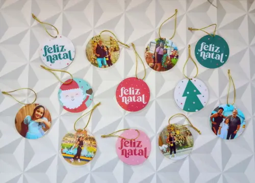 Enfeites Natalinos para Árvore de Natal com Fotos