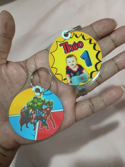 Chaveiros Personalizados com Foto - Brindes Festa Infantil