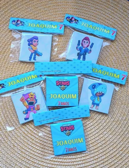 Jogo da Memória 6 Pares Brawl Stars - Frente e Verso