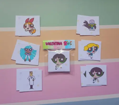 Jogo da Memória Aniversário Infantil Meninas Super Poderosas
