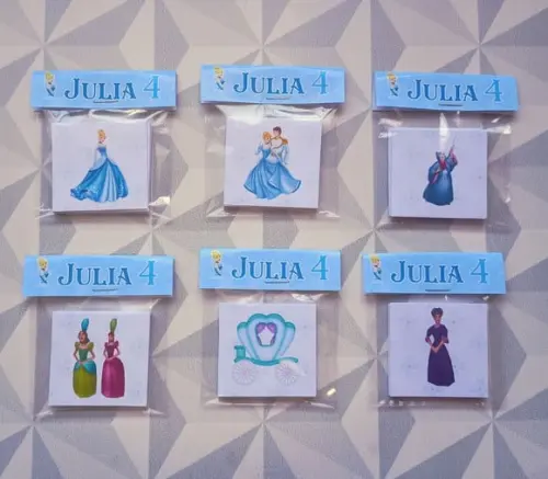 Jogo da Memória Brinde Personalizado Cinderela