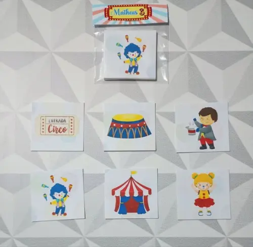 Jogo da Memória Brinde Personalizado Circo