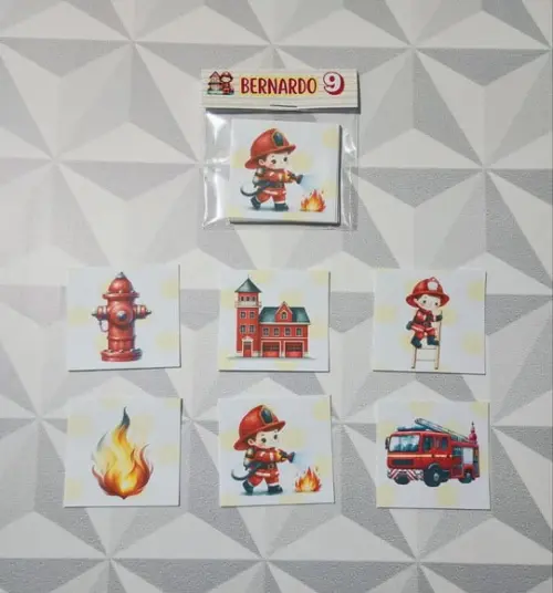 Jogo da Memória Brinde Personalizado Bombeiros