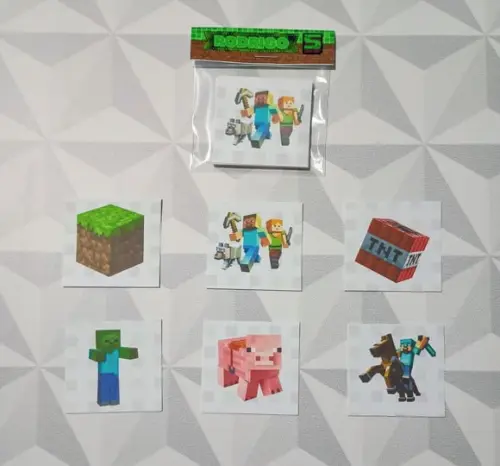 Jogo da Memória Brinde Personalizado Minecraft