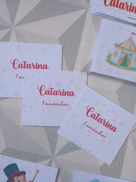 Jogo da Memória Brinde Personalizado Infantil - Tema Circo