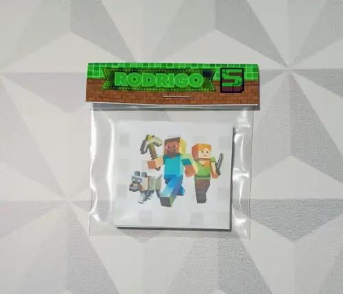Jogo da Memória Brinde Personalizado Minecraft