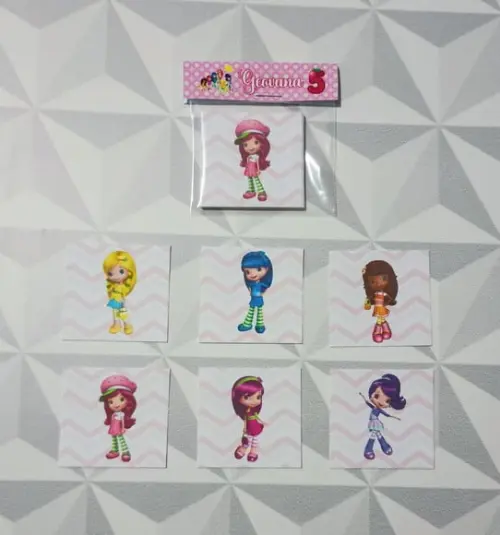 Jogo da Memória Brinde Personalizado Moranguinho