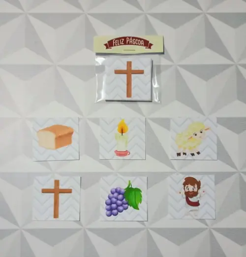 Jogo da Memória Brinde Personalizado Páscoa