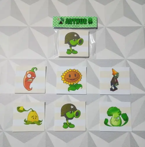 Jogo da Memória Brinde Personalizado Plants Vs. Zombies
