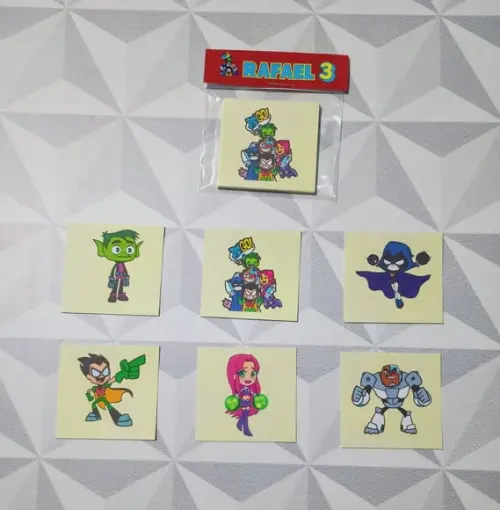 Jogo da Memória Brinde Personalizado os Jovens Titãs