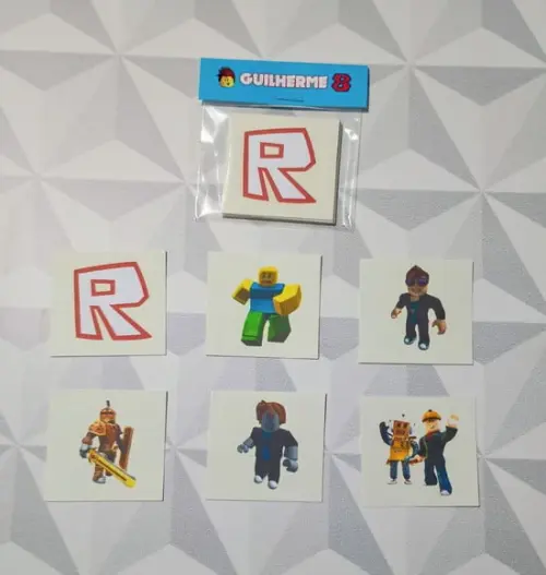 Jogo da Memória Brinde Personalizado Roblox Menino