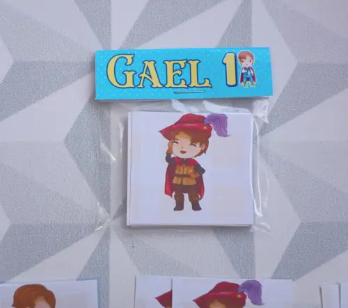 Jogo da Memória Brinde Personalizado Príncipes Cute