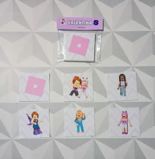 Jogo da Memória Brinde Personalizado Roblox Menina