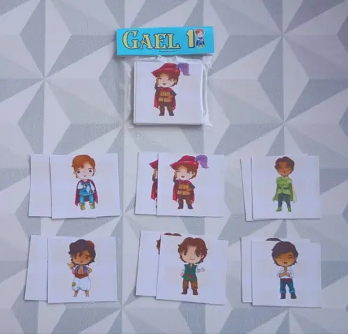Jogo da Memória Brinde Personalizado Príncipes Cute