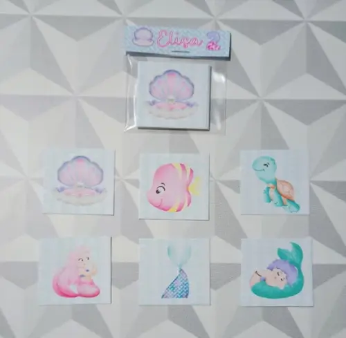 Jogo da Memória Brinde Personalizado Sereia Candy