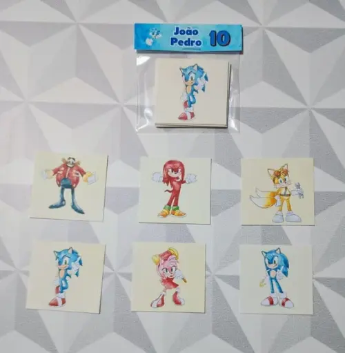 Jogo da Memória Brinde Personalizado Sonic