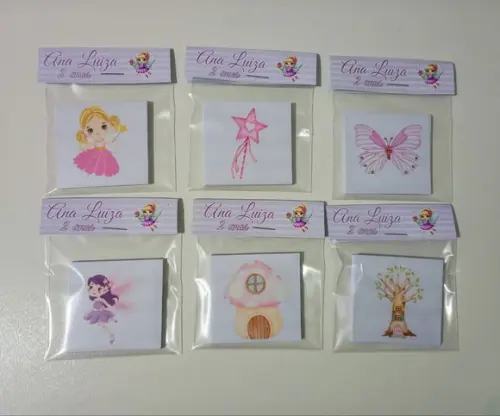 Jogo da Memória Brinde Personalizado Tema Fadas
