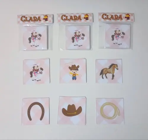 Jogo da Memória Cowgirls Brinde Personalizado