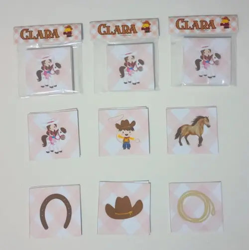 Jogo da Memória Cowgirls Brinde Personalizado