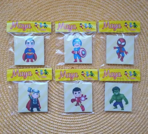 Jogo da Memória Heróis Lembrancinha Personalizada