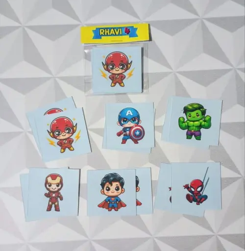Jogo da Memória Heróis Baby Brinde Personalizado