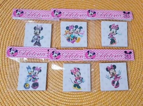 Jogo da Memória Minnie Rosa Brinde Personalizado