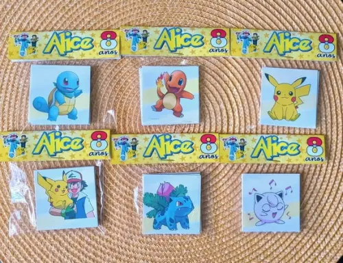 Jogo da Memória Pokemon Brinde Personalizado