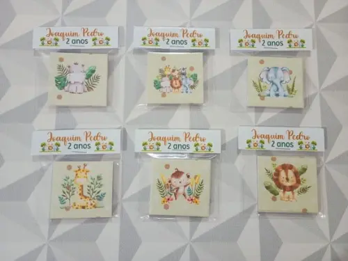 Jogo da Memória Safari Brinde Festa Infantil Personalizado