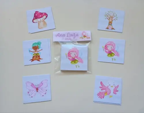 Jogo da Memória Tema Fadas Brinde Personalizado