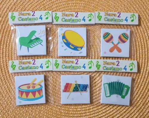 Jogo da Memória Tema Música Lembrancinha Personalizada