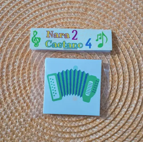 Jogo da Memória Tema Música Lembrancinha Personalizada