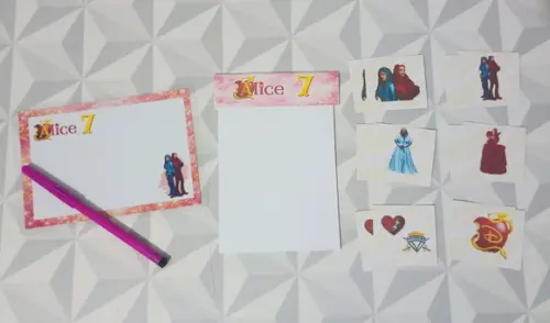 Kit 5 Brindes em 1 Lembrancinha Festa Infantil Descendentes
