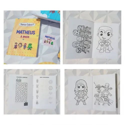 Kit Festa na Escola Personalizado Tema Heróis
