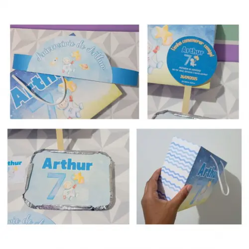 Kit Festa na Escola Personalizado Tema Astronauta