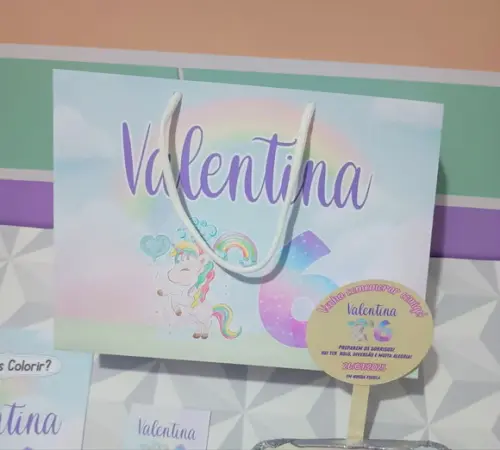Kit Festa na Escola Personalizado Tema Unicórnio