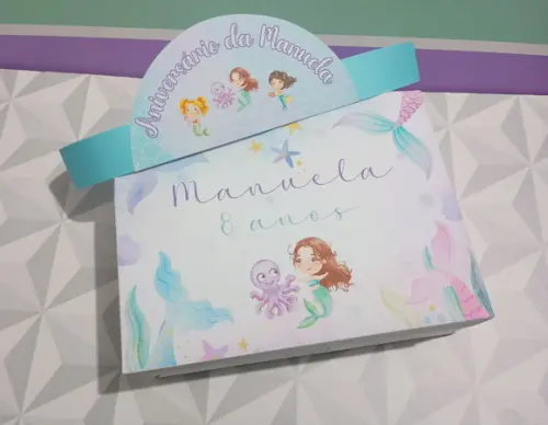 Kit Festa na Escola Personalizado Tema Sereia
