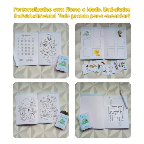 Kit Lembrancinha Festa Infantil Baby Looney Tunes