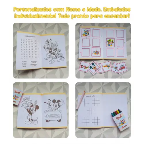 Kit Lembrancinha Festa Infantil Turma do Mickey