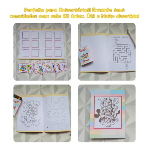 Kit Lembrancinha Festa Infantil Turma do Mickey