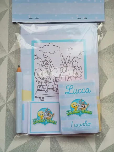 Kit Lembrancinha Festa Infantil Baby Looney Tunes