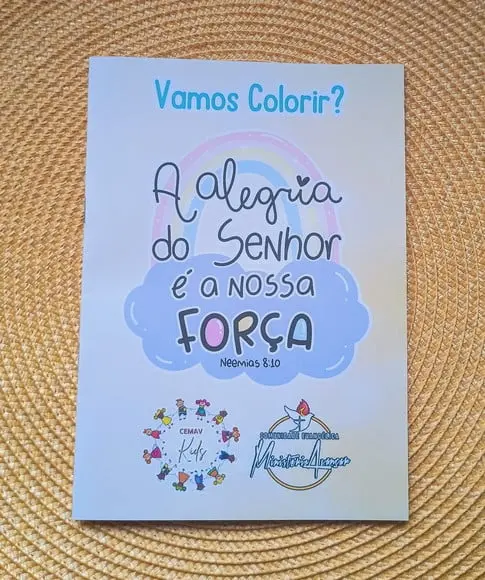Livrinho de Colorir Cristão Brinde Personalizado