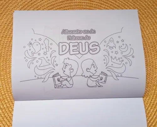 Livrinho de Colorir Cristão Brinde Personalizado