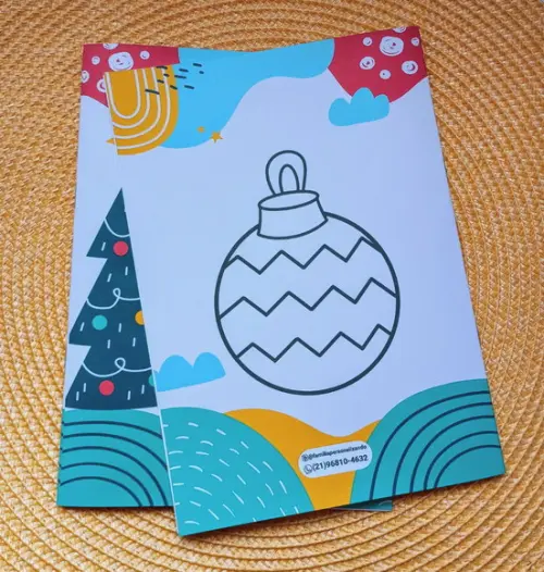 Livrinho de Colorir Lembrancinha Infantil de Natal