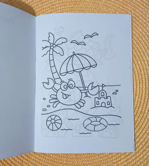Livrinho de Colorir Fundo do Mar Brinde Personalizado