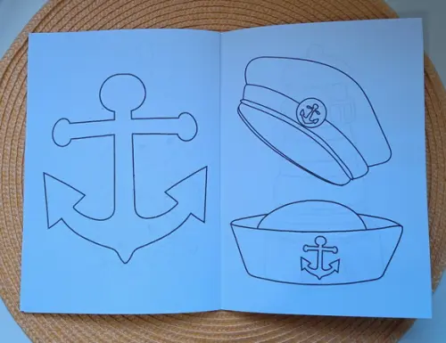 Livrinho de Colorir Tema Marinheiro