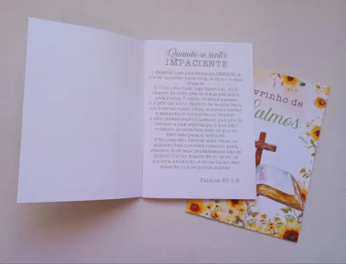 Livrinho de Orações dos Salmos Lembrança Personalizada