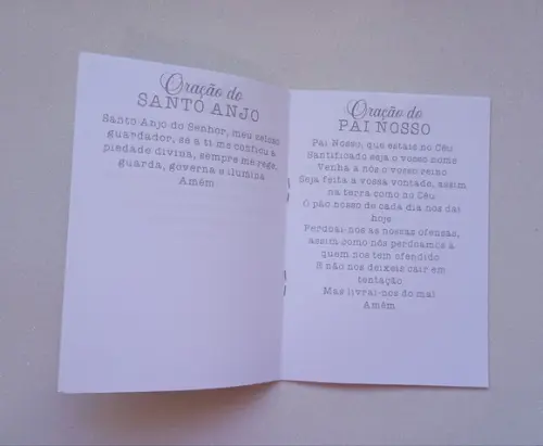 Livrinho de Orações Católicas Lembrança Personalizada